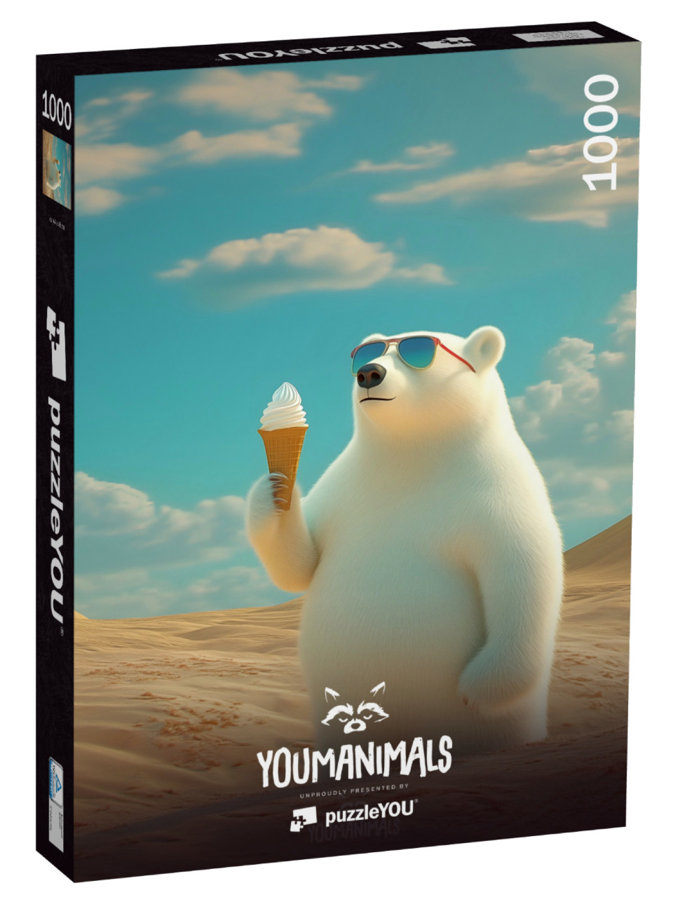 Puzzel 1000 stukjes „YOUMANIMALS: Urs“