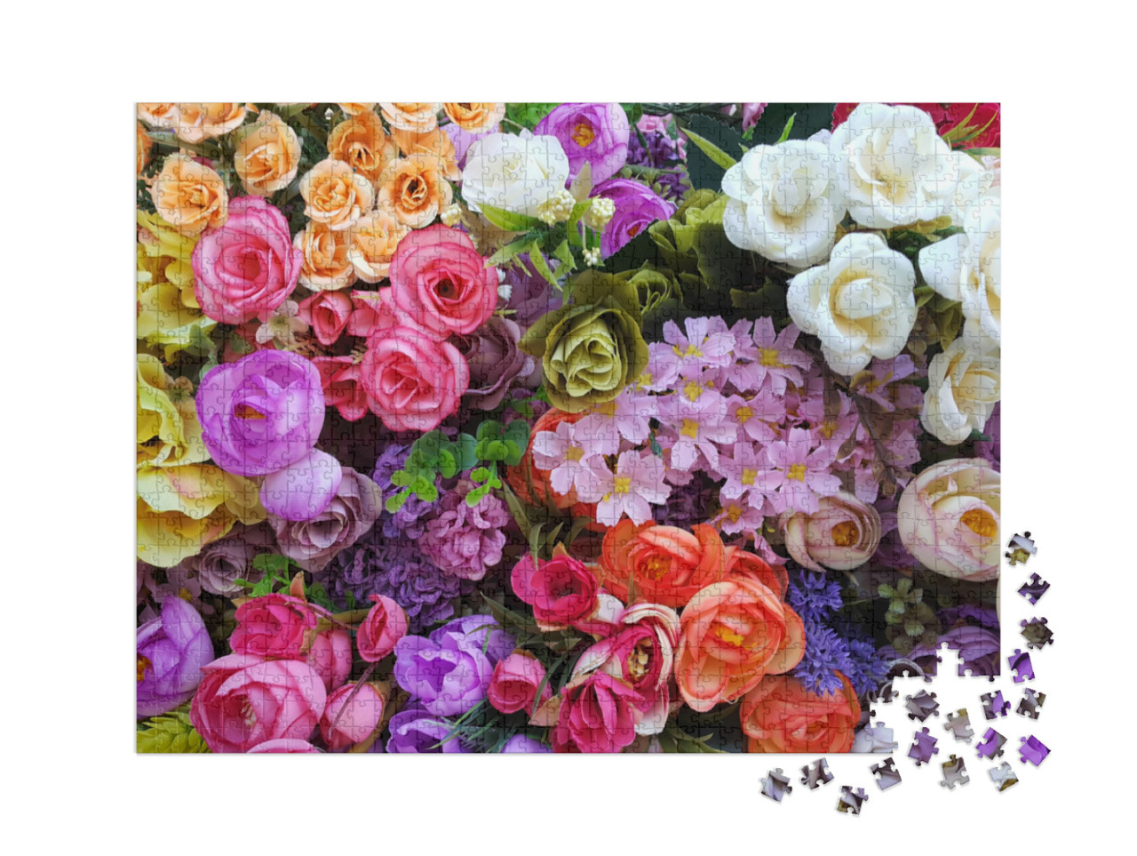 Puzzel 1000 stukjes XXL „Een prachtige bloemenzee“