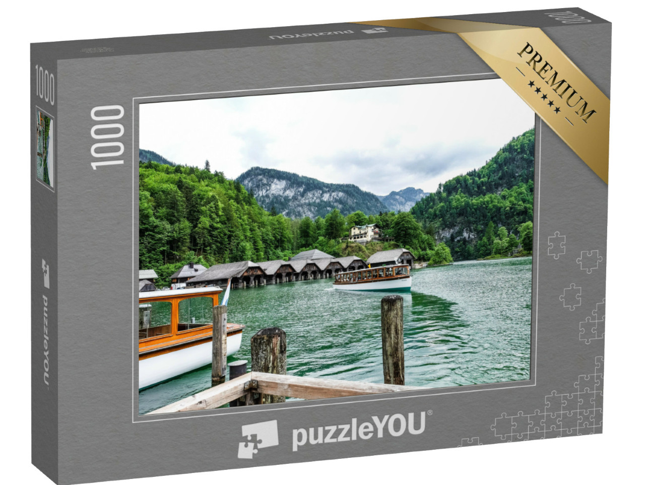 Puzzel 1000 stukjes „De Königssee, smaragdgroen juweel in het nationale park Berchtesgaden“