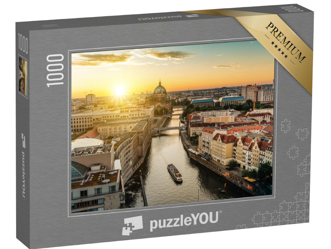 Puzzel 1000 stukjes „Uitzicht over de skyline van Berlijn“