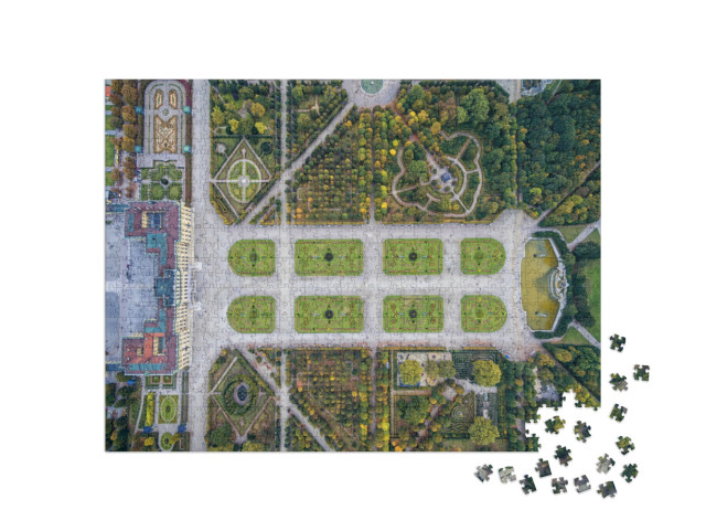 Puzzel 1000 stukjes „Schloss Schönbrunn met tuin, Wenen“