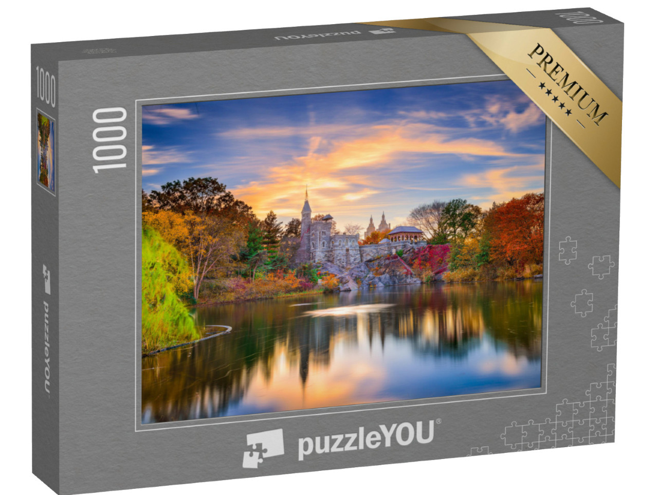 Puzzel 1000 stukjes „Central Park, New York City bij kasteel Belvedere“