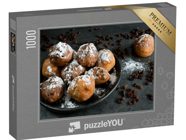 Puzzel 1000 stukjes „Traditionele oliebollen, voor het Nederlandse Nieuwjaar“