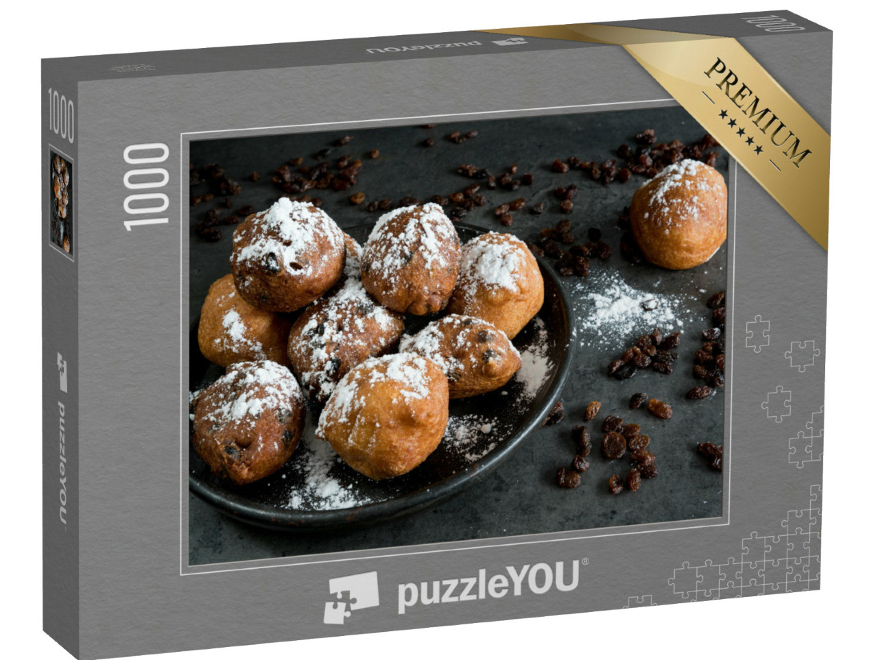Puzzel 1000 stukjes „Traditionele oliebollen, voor het Nederlandse Nieuwjaar“
