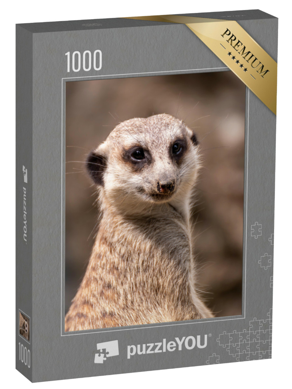 Puzzel 1000 stukjes „Stokstaartjes op wacht“