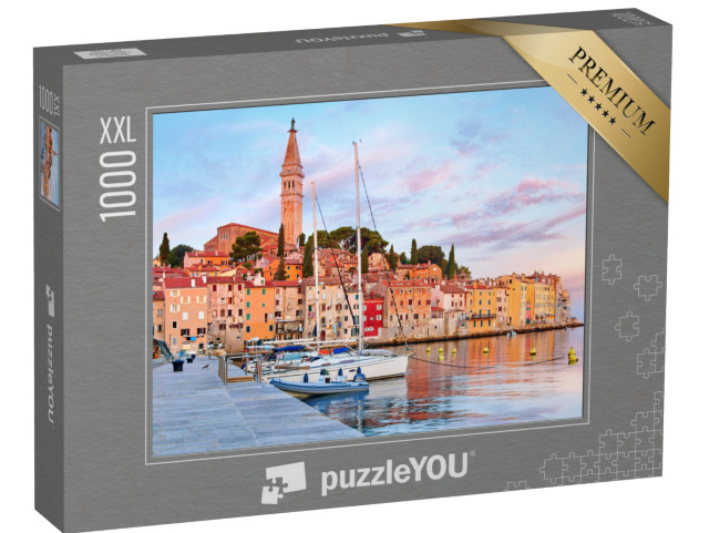 Puzzel 1000 stukjes XXL „Middeleeuws stadje Rovinj aan de Adriatische Zee, Kroatië“
