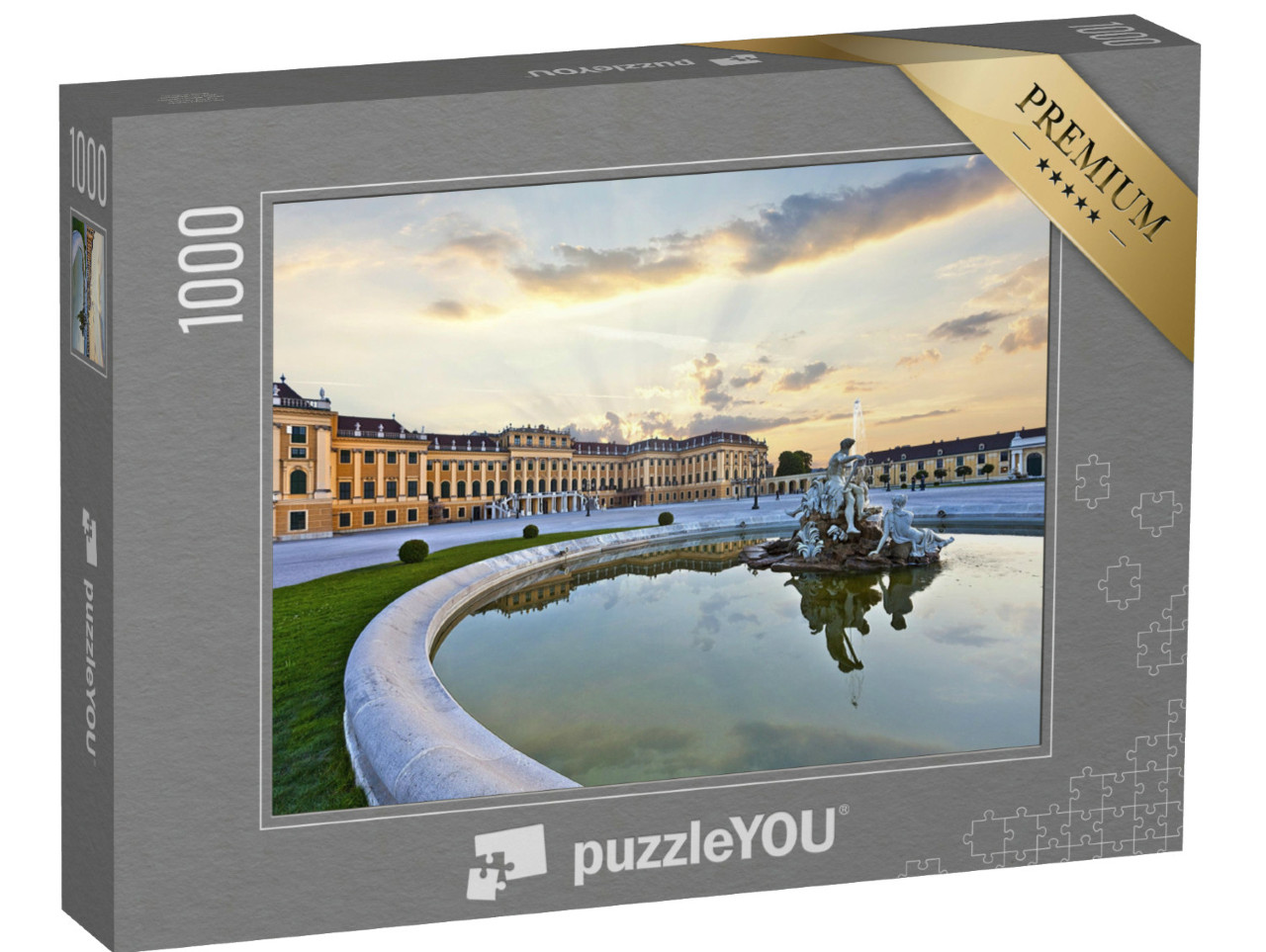 Puzzel 1000 stukjes „Voorzijde van paleis Schönbrunn in Wenen“