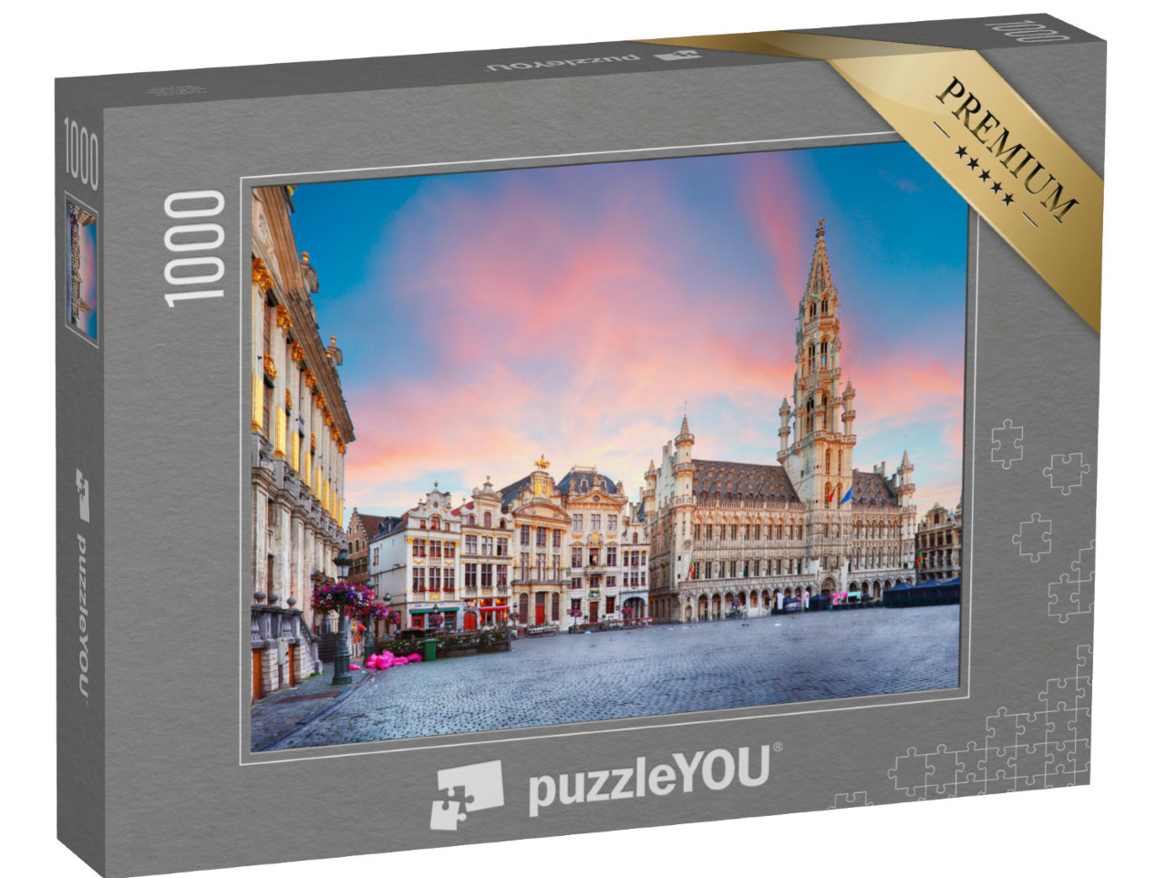 Puzzel 1000 stukjes „Avondsfeer in Brussel, België“