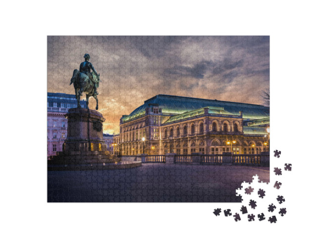 Puzzel 1000 stukjes „Weense Staatsopera bij zonsopgang“