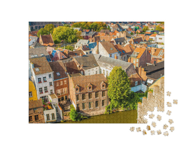 Puzzel 1000 stukjes „Centrum van Gent, België“