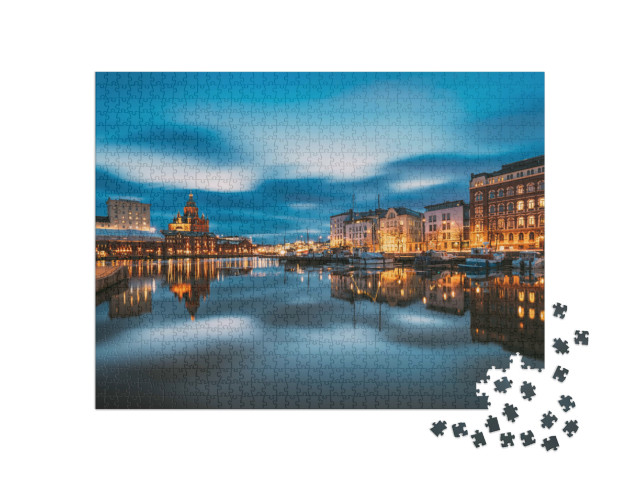 Puzzel 1000 stukjes „Uitzicht op Helsinki, Finland“