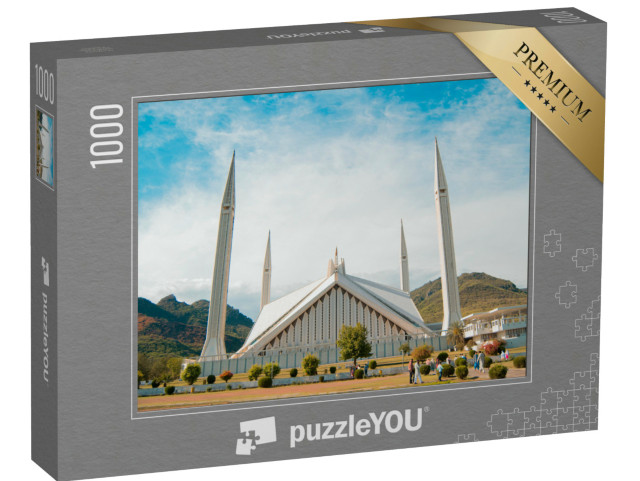 Puzzel 1000 stukjes „Faisal Moskee: een gebouw in Islamabad“