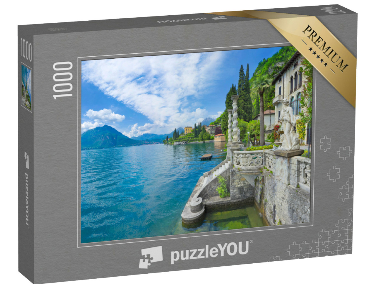 Puzzel 1000 stukjes „Comomeer met barok park“