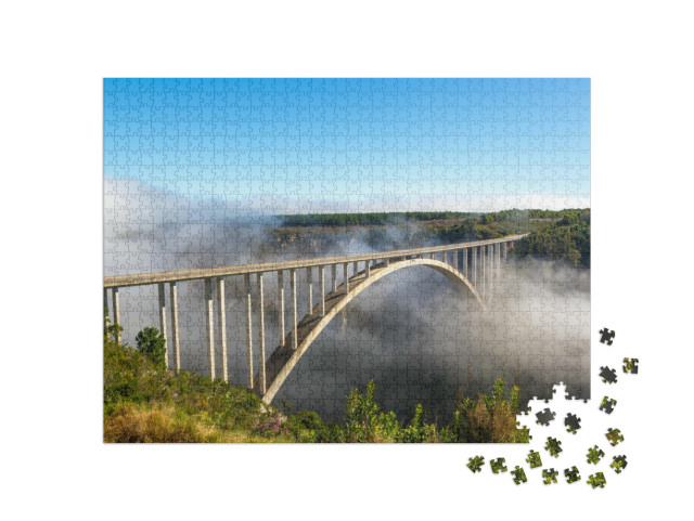 Puzzel 1000 stukjes „Brug beroemd om bungeejumps in het Garden Route district, Zuid-Afrika“