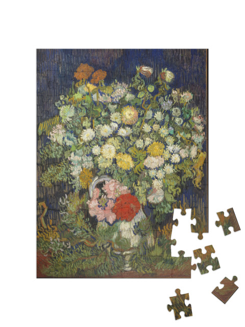 Puzzel 100 stukjes „Vincent van Gogh - Boeket bloemen in een vaas“