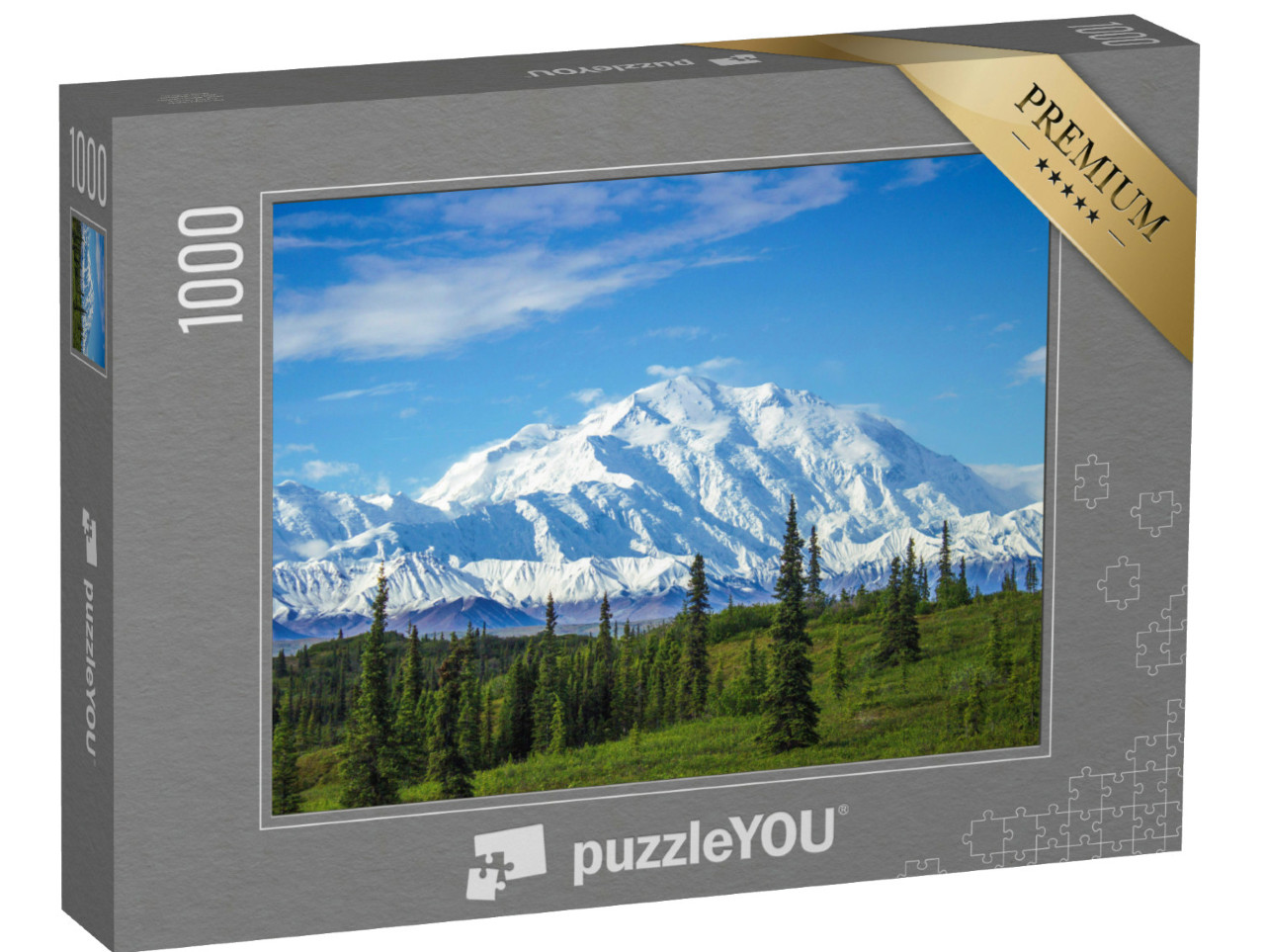 Puzzel 1000 stukjes „Ochtendopname van Mount Denali“