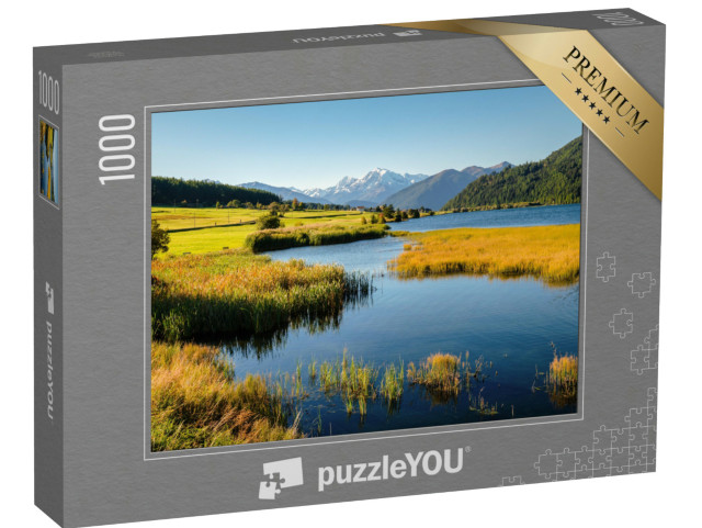 Puzzel 1000 stukjes „Voorbij de Oostenrijks-Italiaanse grens en de Reschenpas“