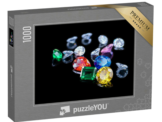 Puzzel 1000 stukjes „Natuurlijke saffier edelsteen“