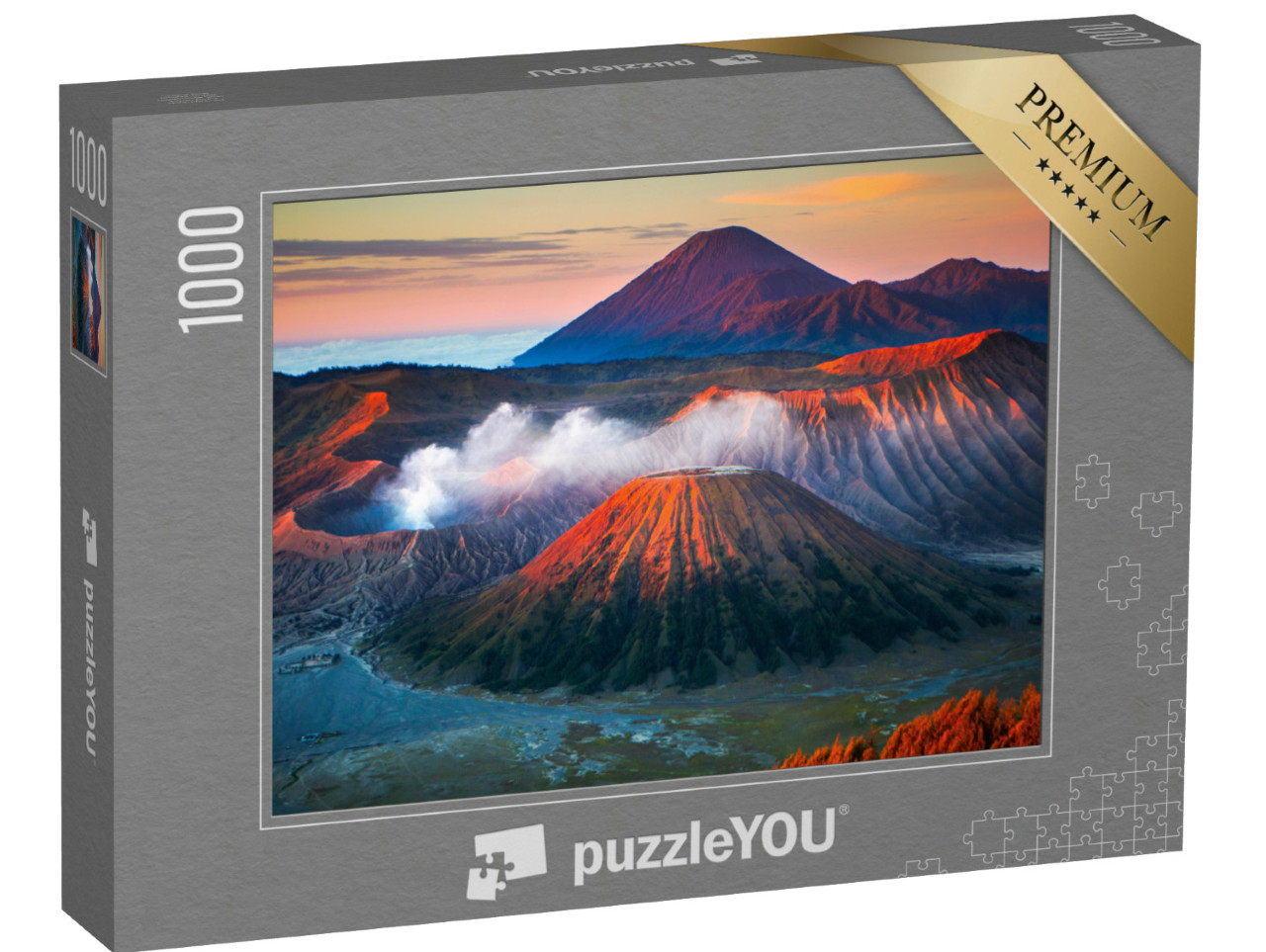 Puzzel 1000 stukjes „Mount Bromo is een actieve vulkaan en onderdeel van het Tengger massief in Indonesië.“