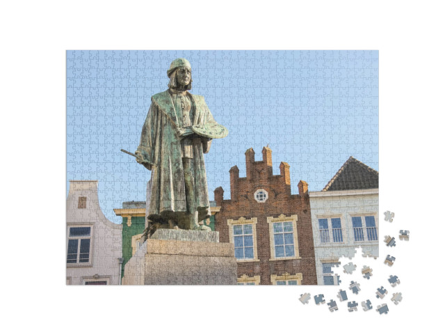 Puzzel 1000 stukjes „Monument voor de beroemde schilder Jeroen Bosch in s'Hertogenbosch“