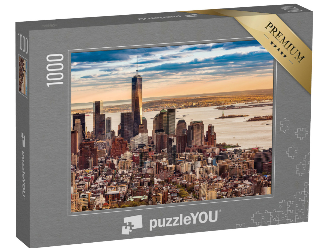 Puzzel 1000 stukjes „Lower Manhattan bij zonsondergang“