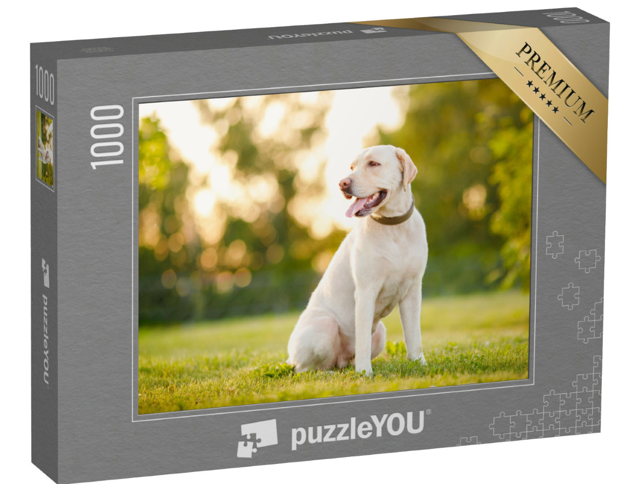 Puzzel 1000 stukjes „Attente Labrador Retriever“