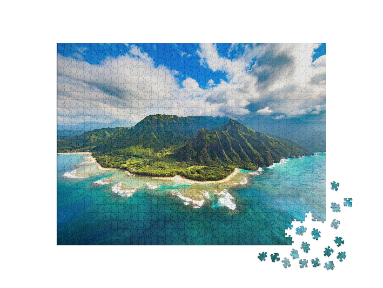 Puzzel 1000 stukjes „Na Pali kust, Kauai“