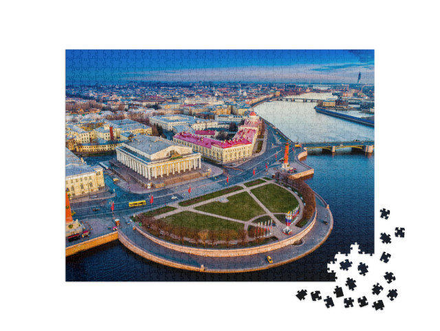 Puzzel 1000 stukjes „Spit van Vasilievsky Eiland, St. Petersburg“
