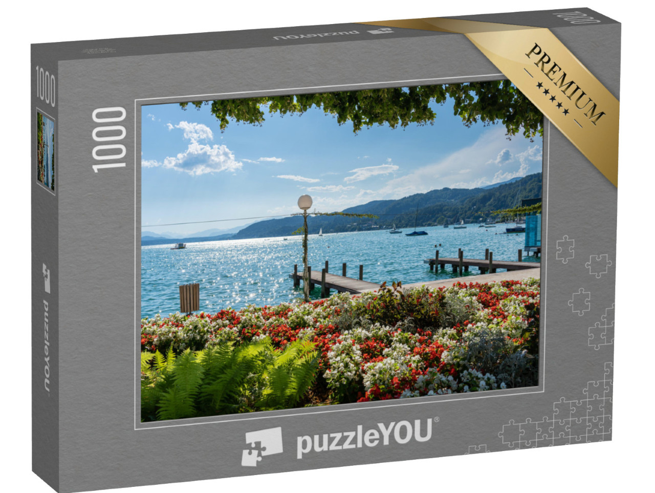 Puzzel 1000 stukjes „De Wörthersee in Karinthië, Oostenrijk“