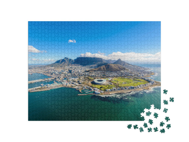 Puzzel 1000 stukjes „Luchtfoto van Kaapstad“