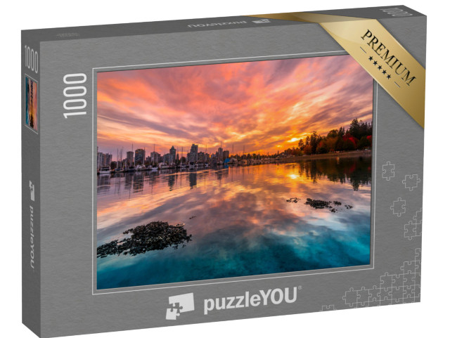 Puzzel 1000 stukjes „Stanley Park bij zonsondergang, Vancouver“