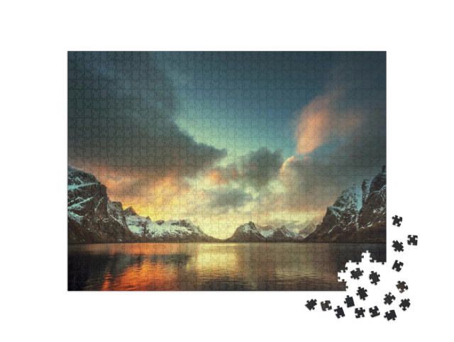 Puzzel 1000 stukjes „Lofoten, Noorwegen“