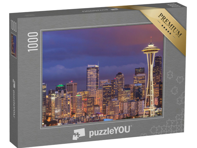 Puzzel 1000 stukjes „Skyline van Seattle, Washington, VS“