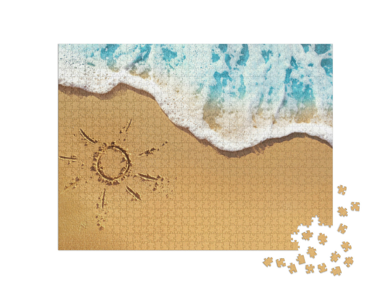Puzzel 1000 stukjes „Vakantiegevoel op het strand“