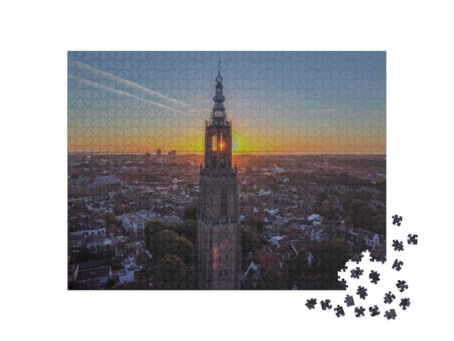 Puzzel 1000 stukjes „De Onze Lieve Vrouwentoren in Amersfoort“