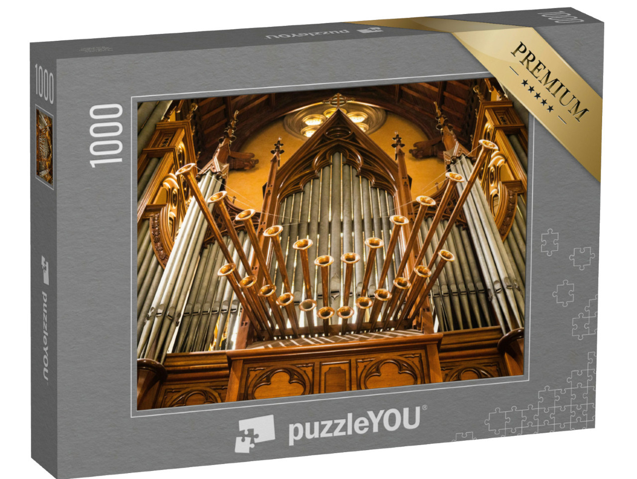 Puzzel 1000 stukjes „Orgel in een kerk“