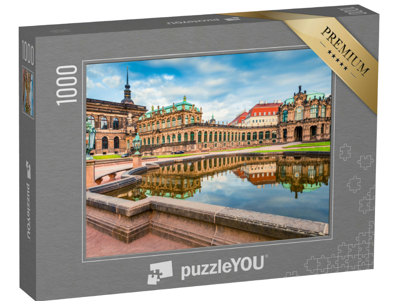 Puzzel 1000 stukjes „De Dresdener Zwinger in de vroege ochtend, Saksen, Duitsland“