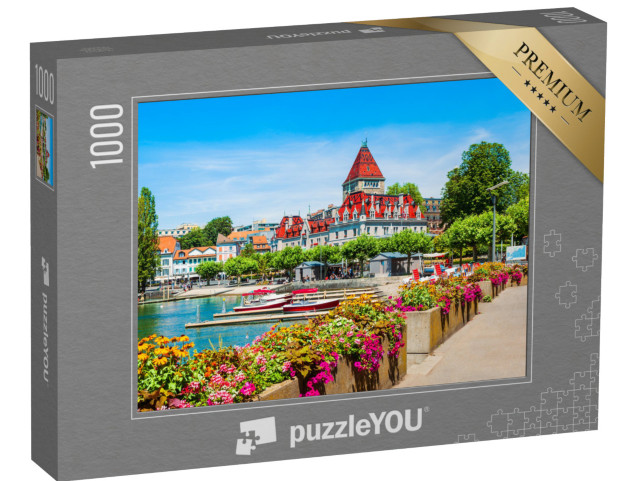 Puzzel 1000 stukjes „Meer van Genève, Zwitserland“