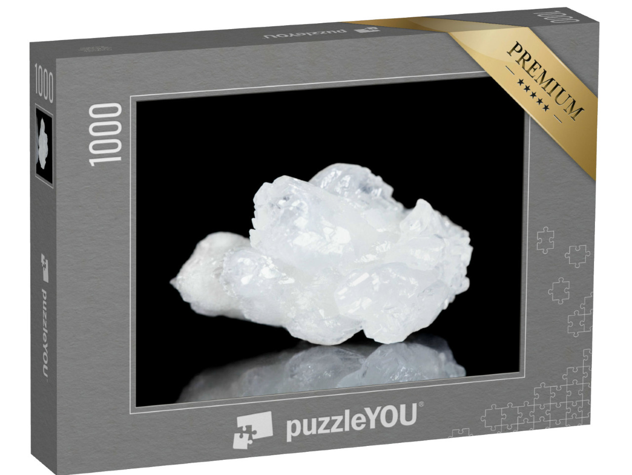 Puzzel 1000 stukjes „Ruw wit kwartsgesteente, mineralogie“