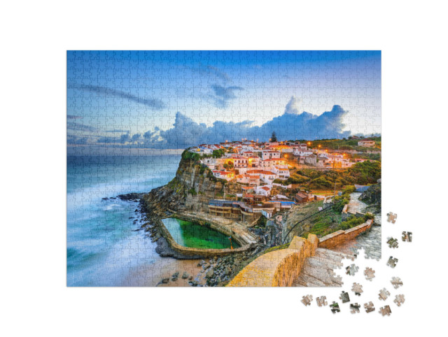Puzzel 1000 stukjes „Azenhas do Mar, mooie kustplaats in Portugal“