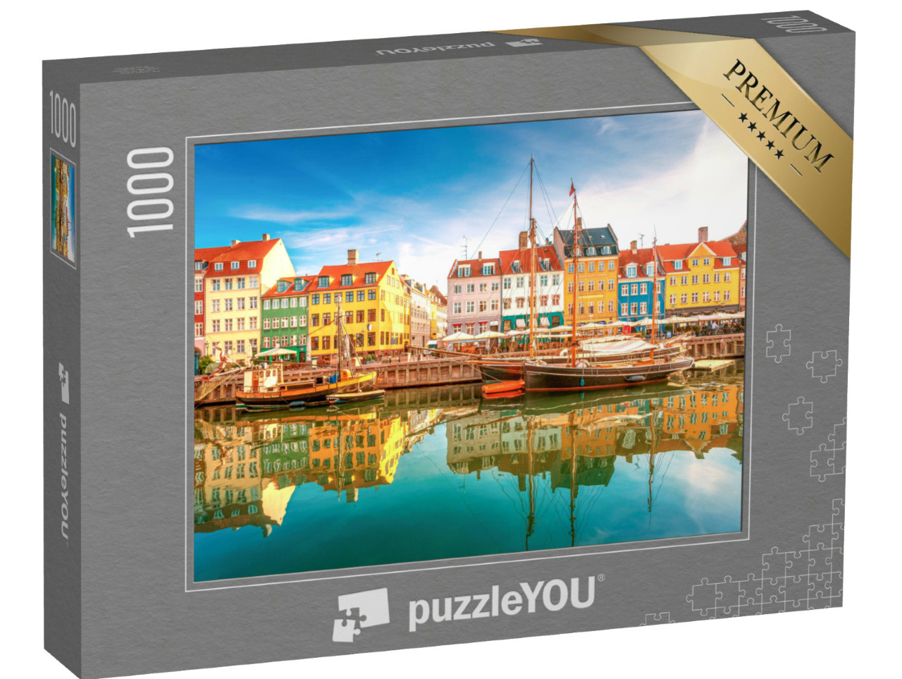 Puzzel 1000 stukjes „Nyhavn in Kopenhagen“