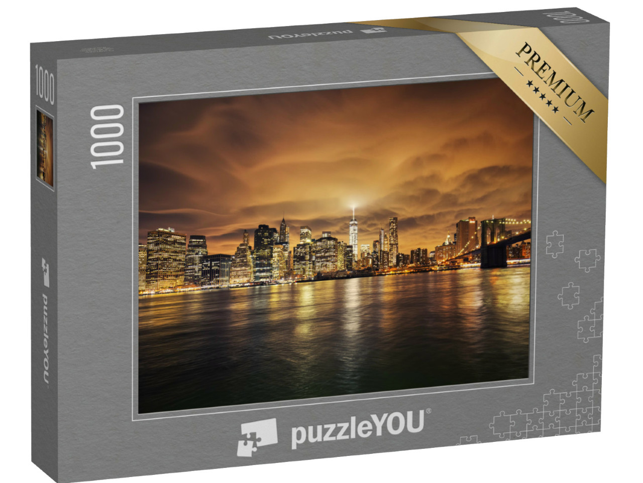 Puzzel 1000 stukjes „Manhattan bij zonsondergang, New York City“