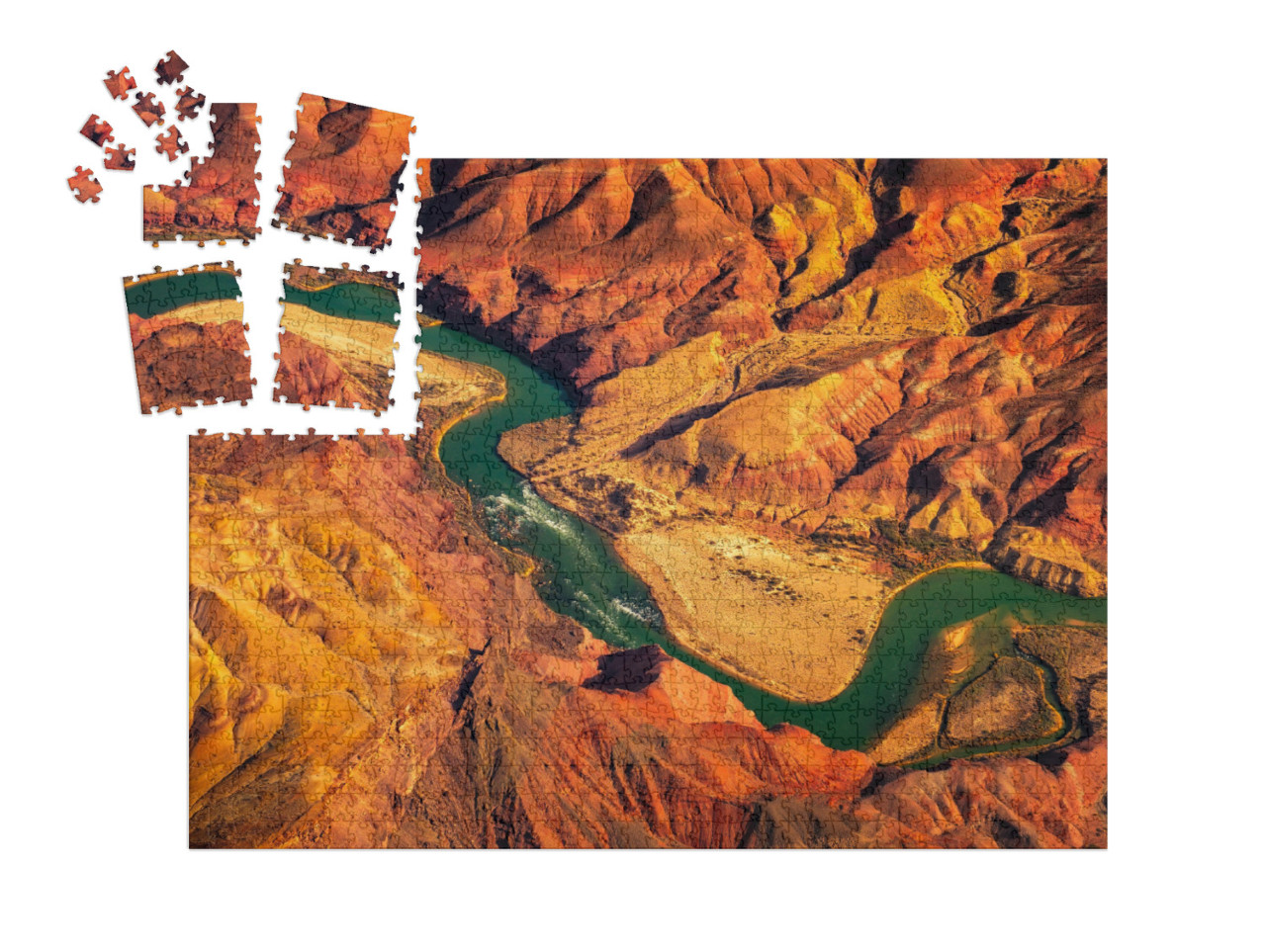 SMART SORTED® | Puzzel 1000 stukjes „Colorado-rivier in de Grand Canyon, Arizona, VS“
