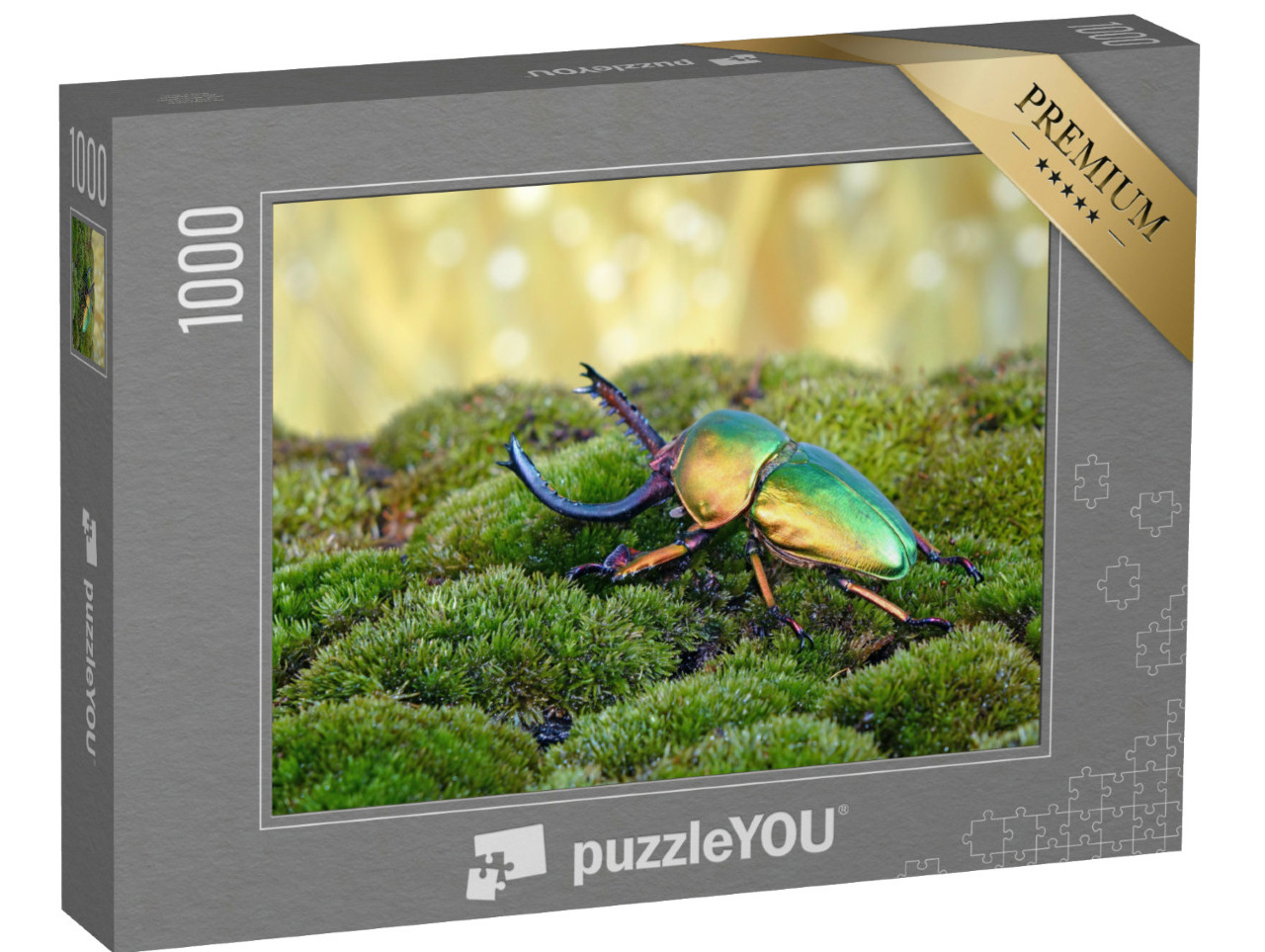 Puzzel 1000 stukjes „Zaagtandkever of hertskever, een van de mooiste kevers ter wereld“