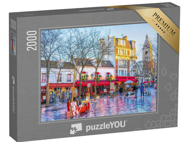 Puzzel 2000 stukjes „Place du Tertre, Montmartre, Parijs“