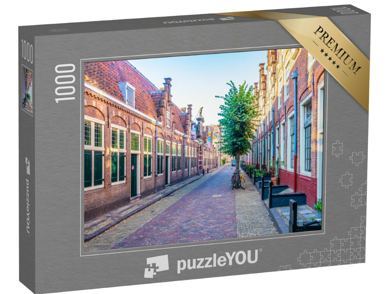 Puzzel 1000 stukjes „Frank Hals Museum in het centrum van Haarlem, Nederland“