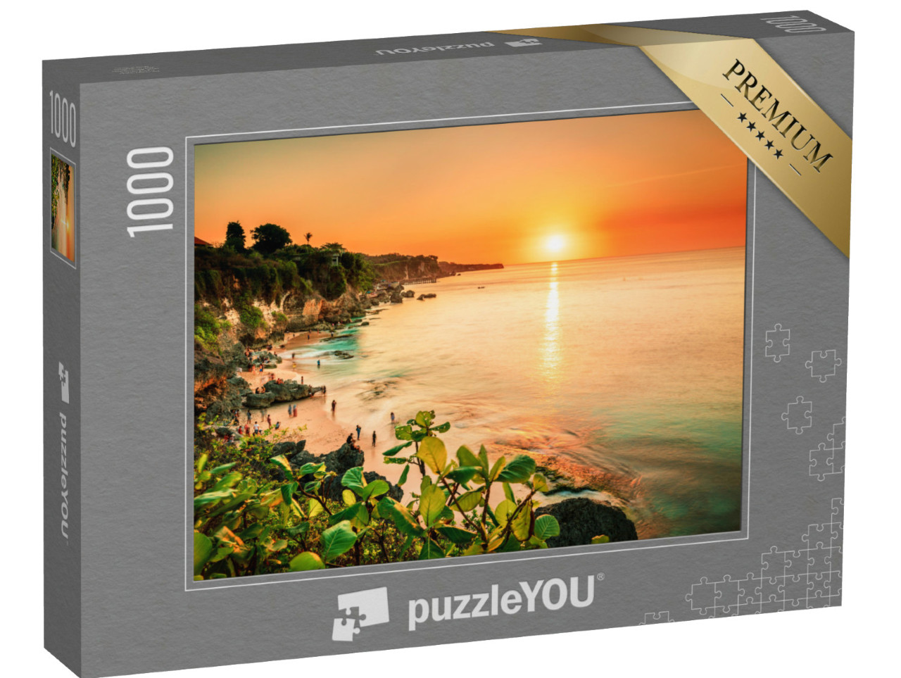 Puzzel 1000 stukjes „Paradijs in de tropen, Pantai Beach Bali, Indonesië“