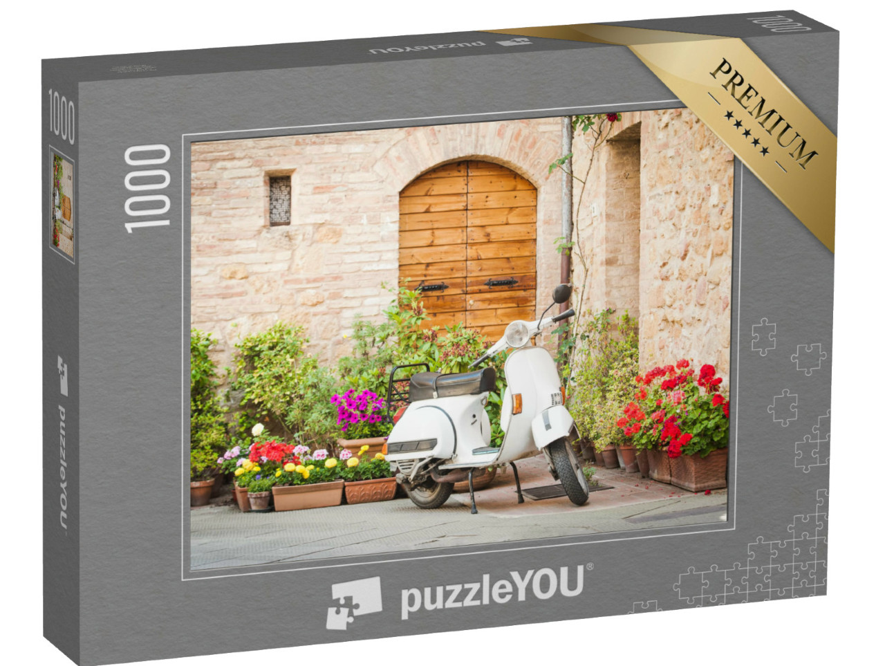 Puzzel 1000 stukjes „Een Vespa, Italië“