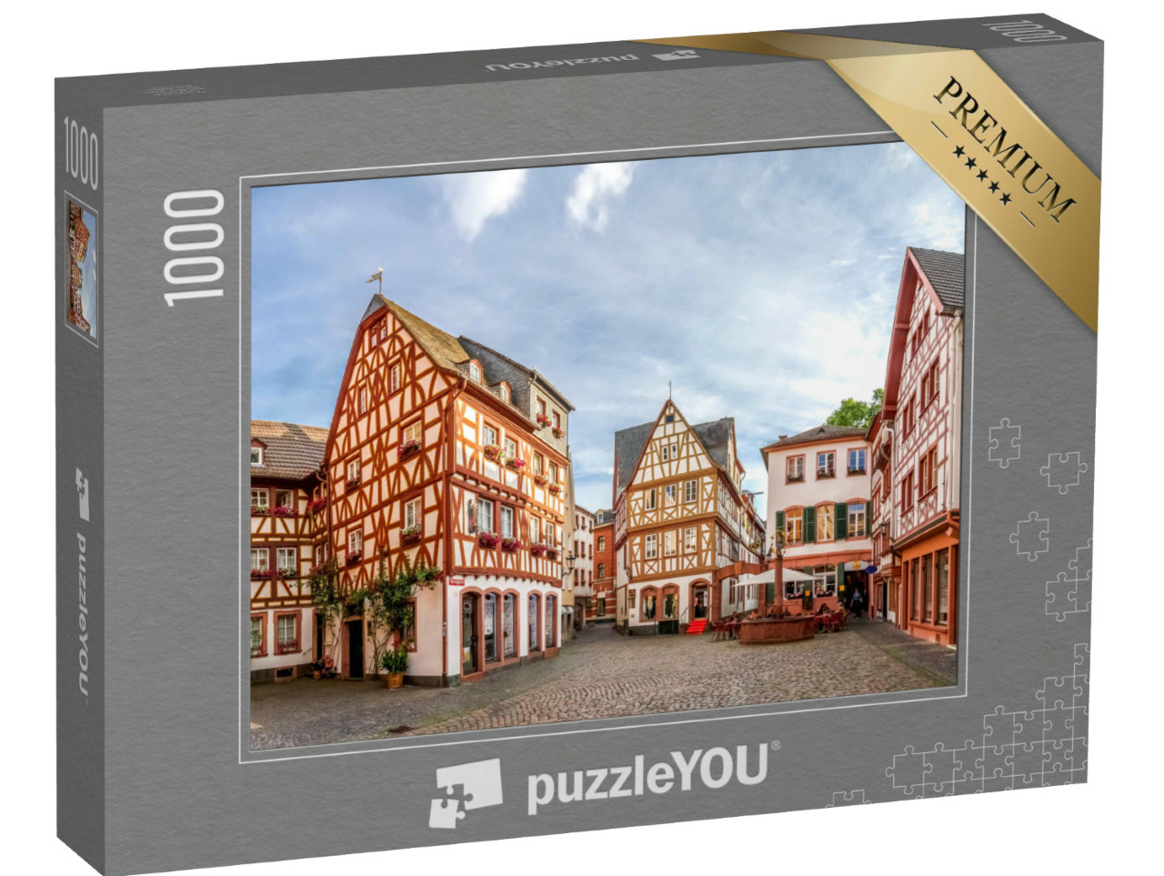 Puzzel 1000 stukjes „Oude binnenstad van Mainz, Duitsland“