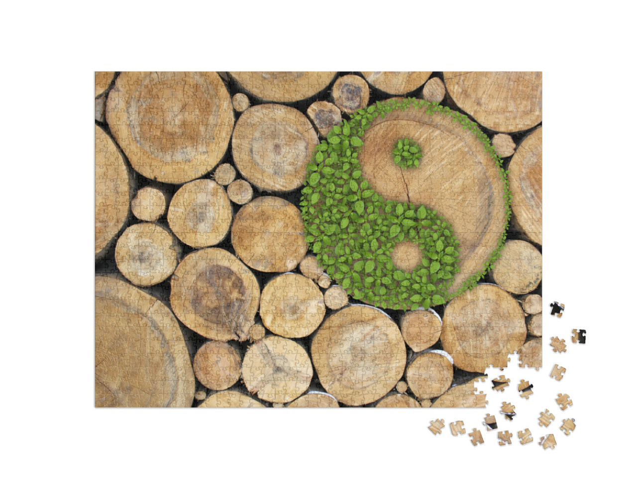 Puzzel 1000 stukjes „Ying-Yang symbool“